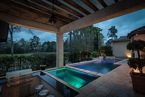 Custom Spa Design, The Woodlands, Texas
