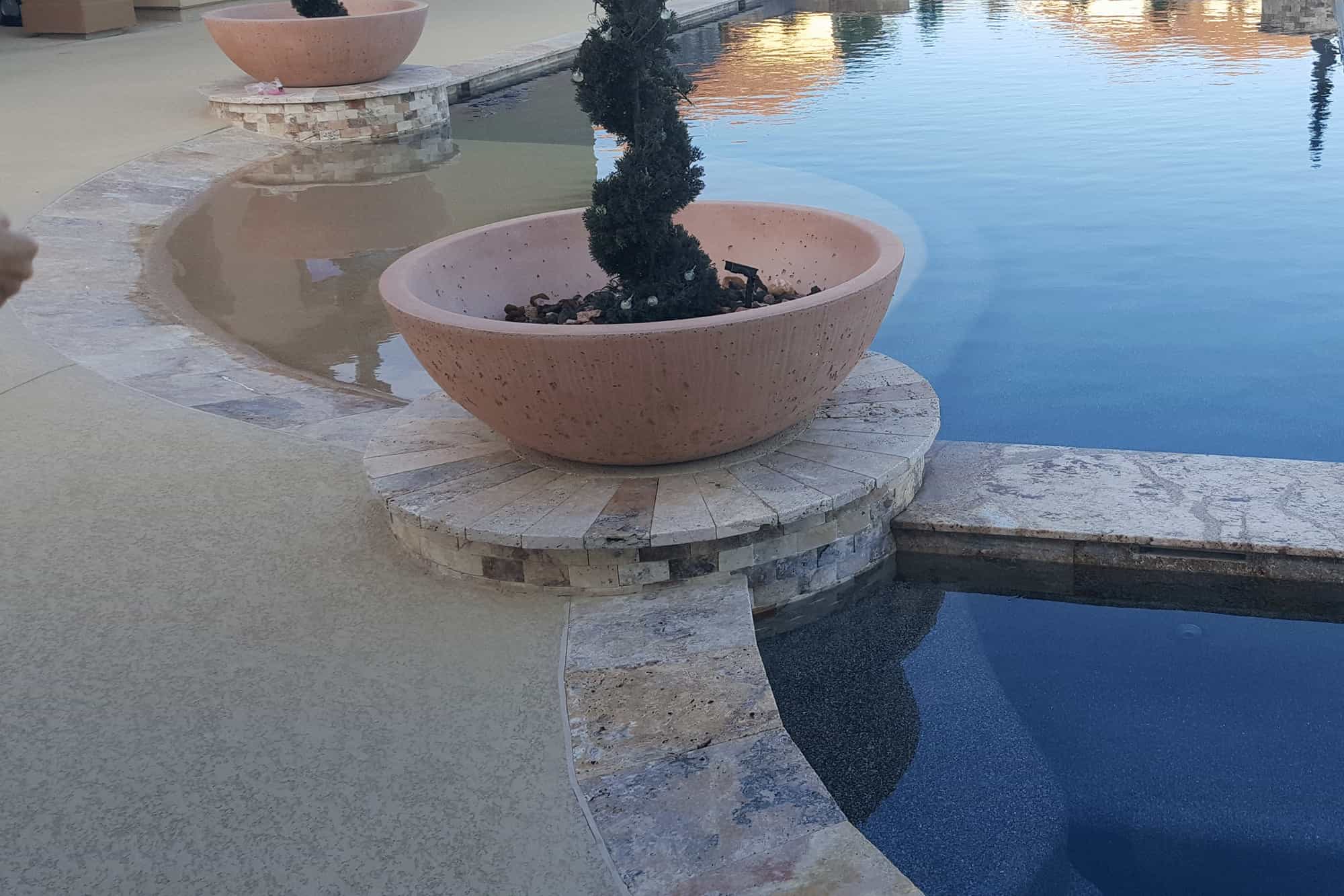 Tucker Beach Entry - Houston Pool Builder