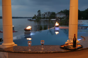 The Woodlands Pool builder Fire Features